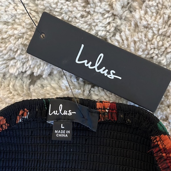 NWT Lulus Tropical Print Halter Cutout Maxi Dress - Picture 7 of 7